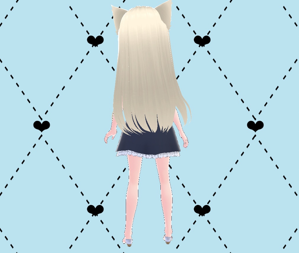 ラブリー ペチコート スカート Vroidテクスチャー