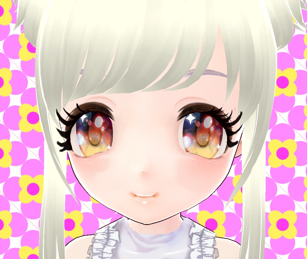 きらきら★キャラメルオレンジ 目テクスチャー Vroid形式 VRM形式