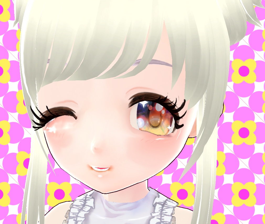 きらきら★キャラメルオレンジ 目テクスチャー Vroid形式 VRM形式