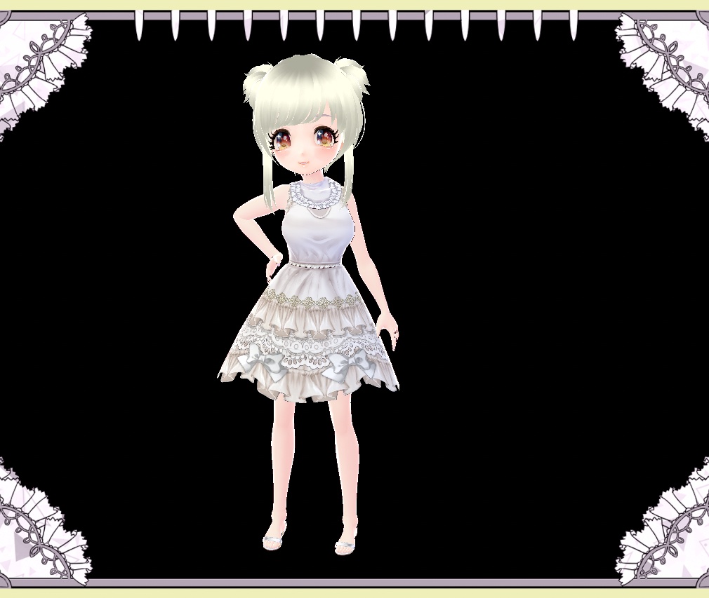 きらきら★キャラメルオレンジ 目テクスチャー Vroid形式 VRM形式