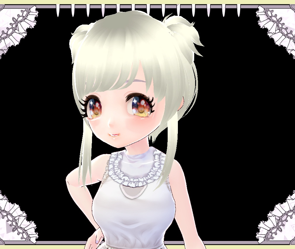 きらきら★キャラメルオレンジ 目テクスチャー Vroid形式 VRM形式