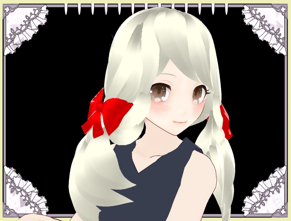 ふんわりツインテール　ヘアプリ　Vroid正式版