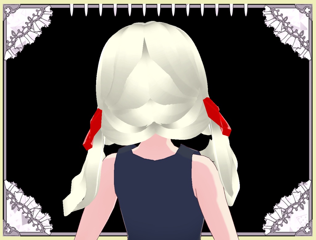 ふんわりツインテール ヘアプリ Vroid正式版