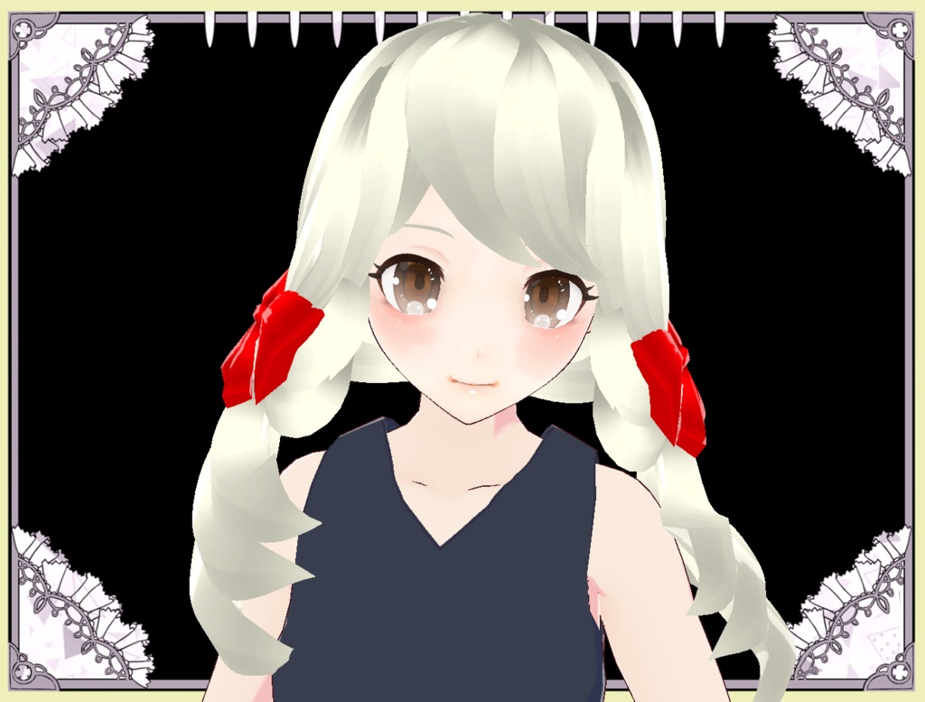 ふんわりツインテール ヘアプリ Vroid正式版