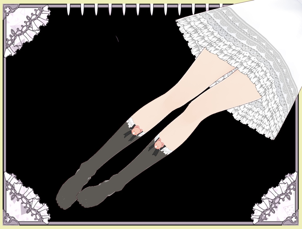 かわいい アニマルソックス Vroid