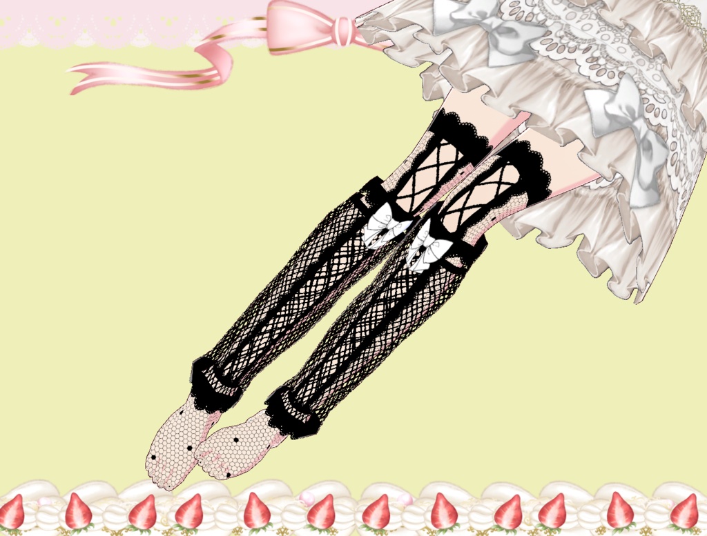 ブーツカバー風ルーズソックス Vroid