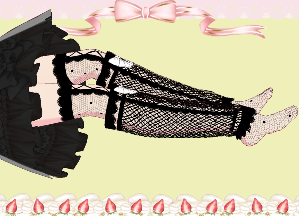 ブーツカバー風ルーズソックス Vroid