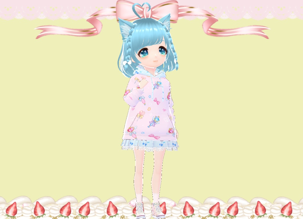 愛♡ゆめかわロリータちゃん Vroid VRM 3Dモデル