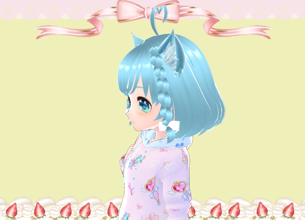 愛♡ゆめかわロリータちゃん Vroid VRM 3Dモデル