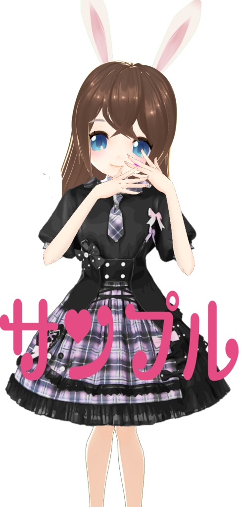 アイドルチェックドレス live2D