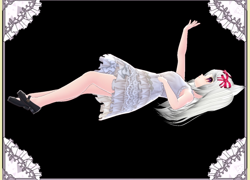 ラブリーロリータりぼんちゃん 3Dモデル&髪形