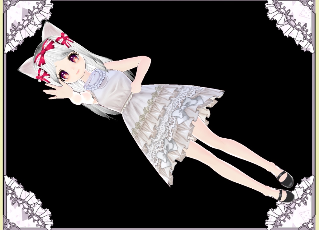 ラブリーロリータりぼんちゃん 3Dモデル&髪形