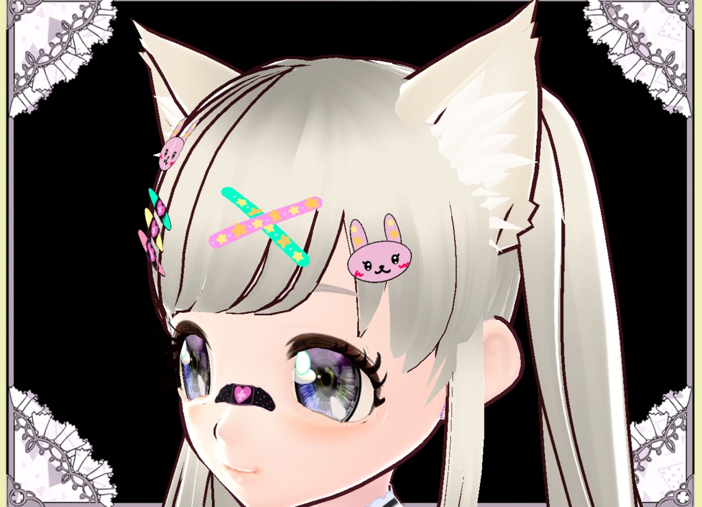 病みかわいいヘアアクセサリー Vroid