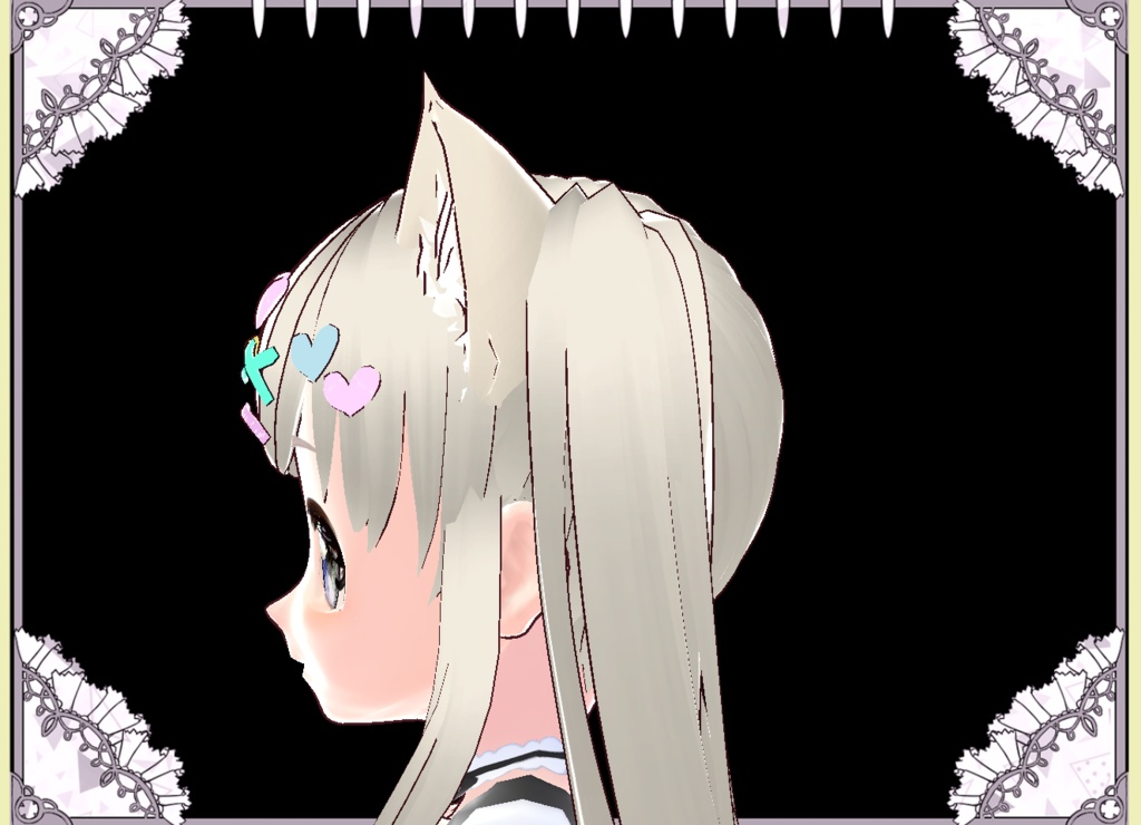 夢かわいいぷっくりヘアアクセサリー カスタムアイテム Vroid