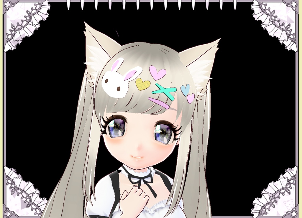 夢かわいいぷっくりヘアアクセサリー カスタムアイテム Vroid