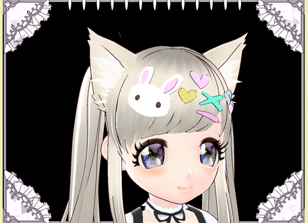 夢かわいいぷっくりヘアアクセサリー カスタムアイテム Vroid