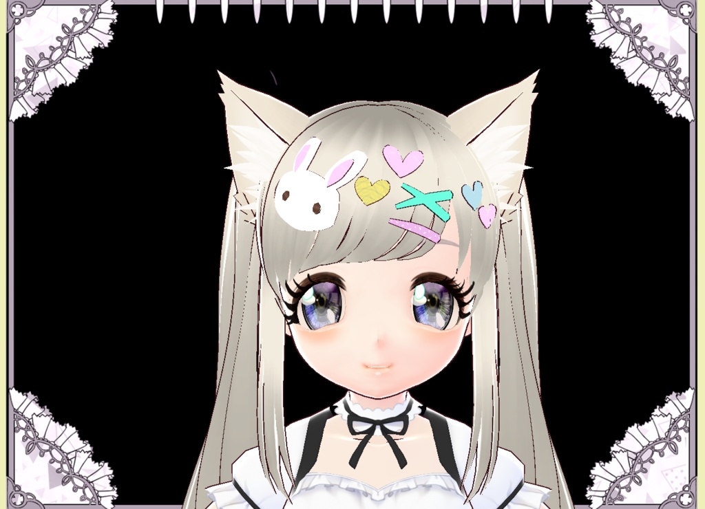 夢かわいいぷっくりヘアアクセサリー カスタムアイテム Vroid