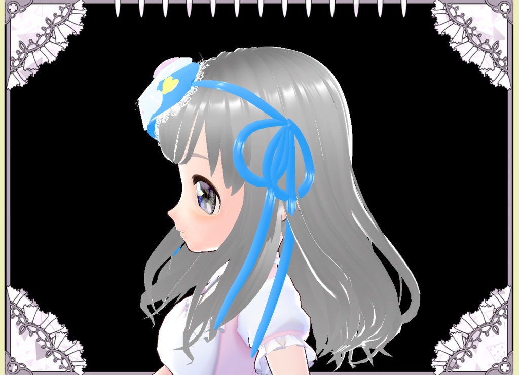 かわいいうさぎのアイマスク★アクセサリー4色 vroid カスタムアイテム