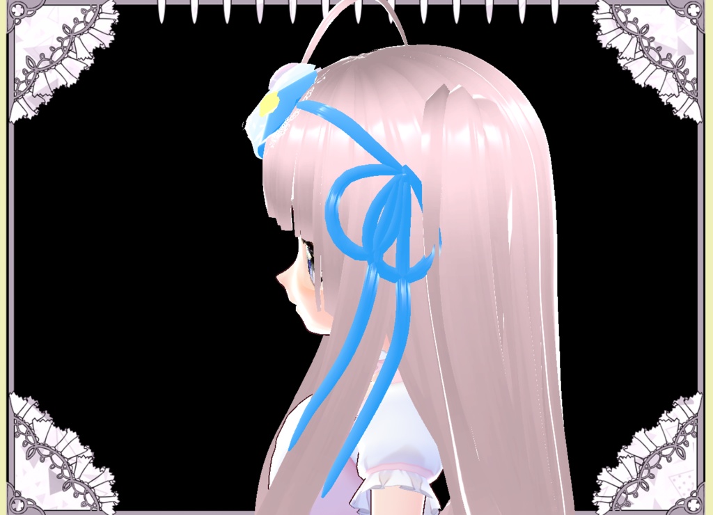 かわいいうさぎのアイマスク★アクセサリー4色 vroid カスタムアイテム