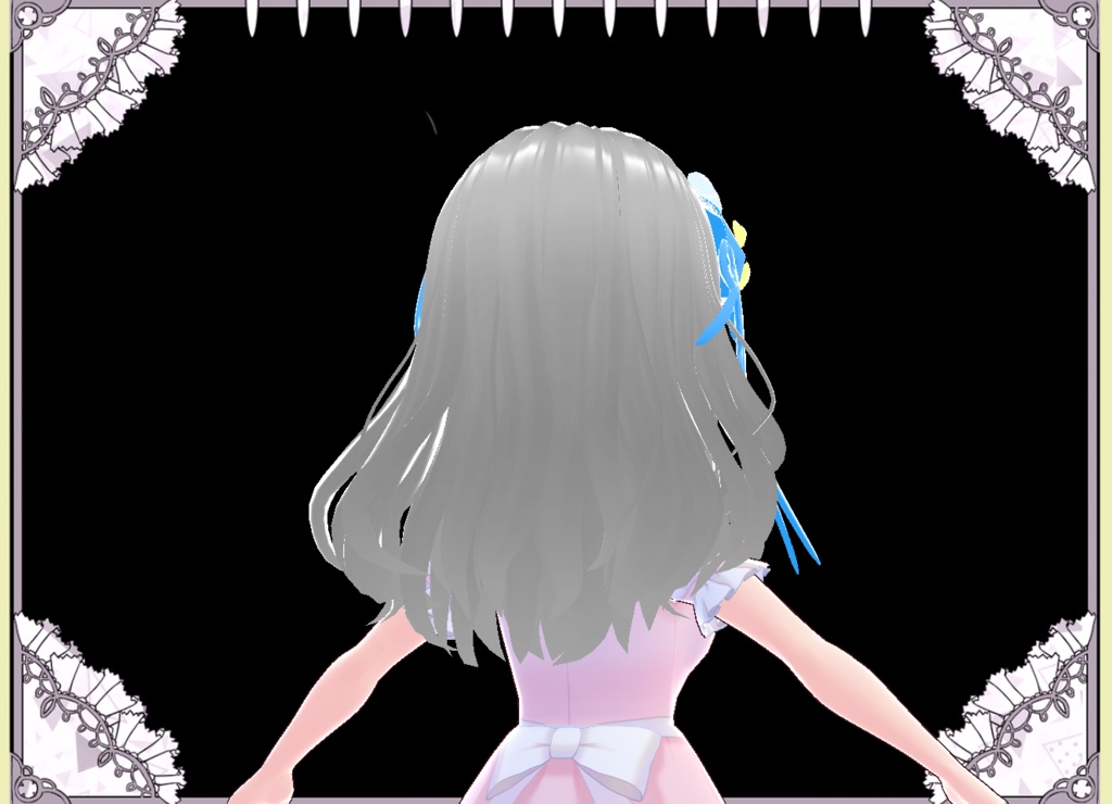 かわいいうさぎのアイマスク★アクセサリー4色 vroid カスタムアイテム