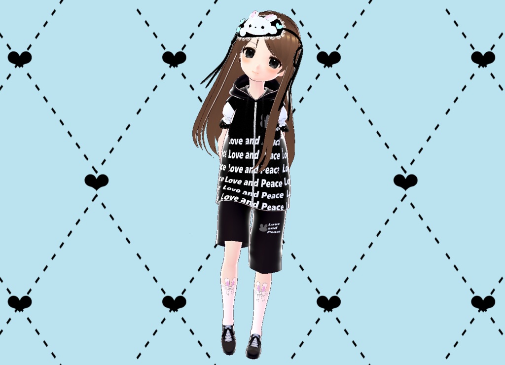 Black Sweet バニーちゃん 3Dモデル VRM