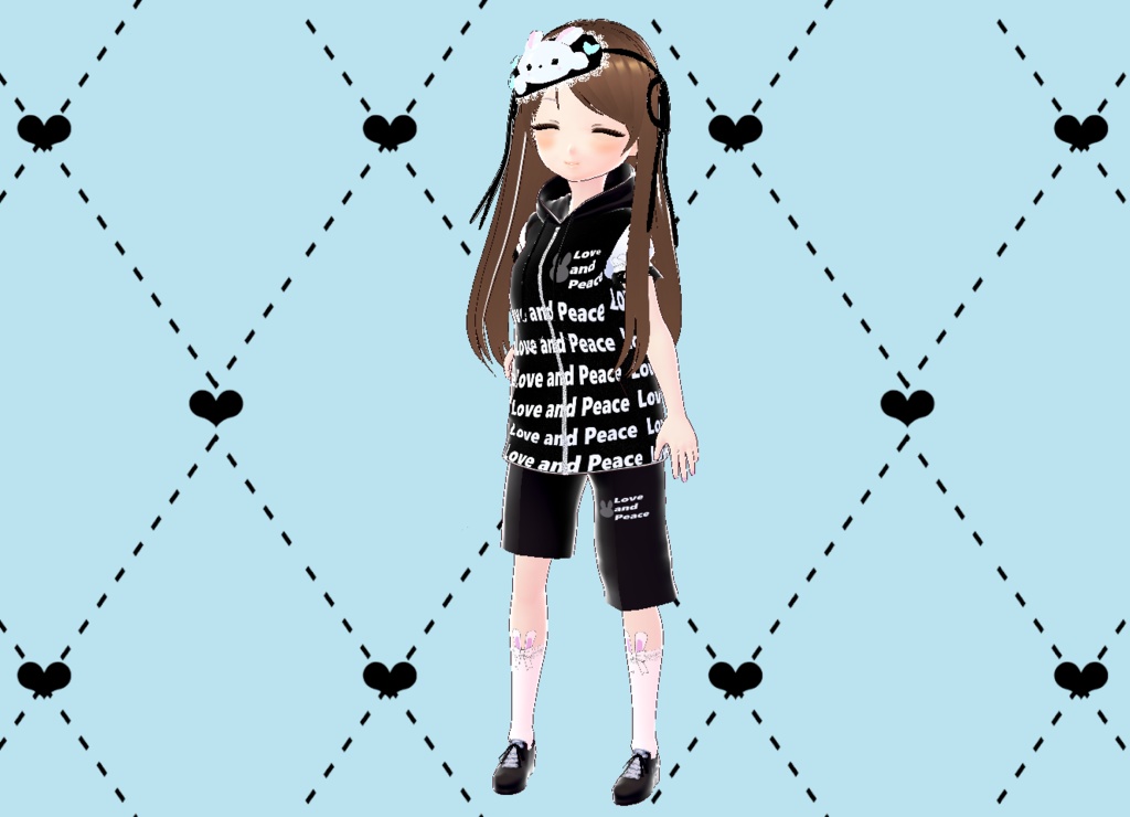 Black Sweet バニーちゃん 3Dモデル VRM