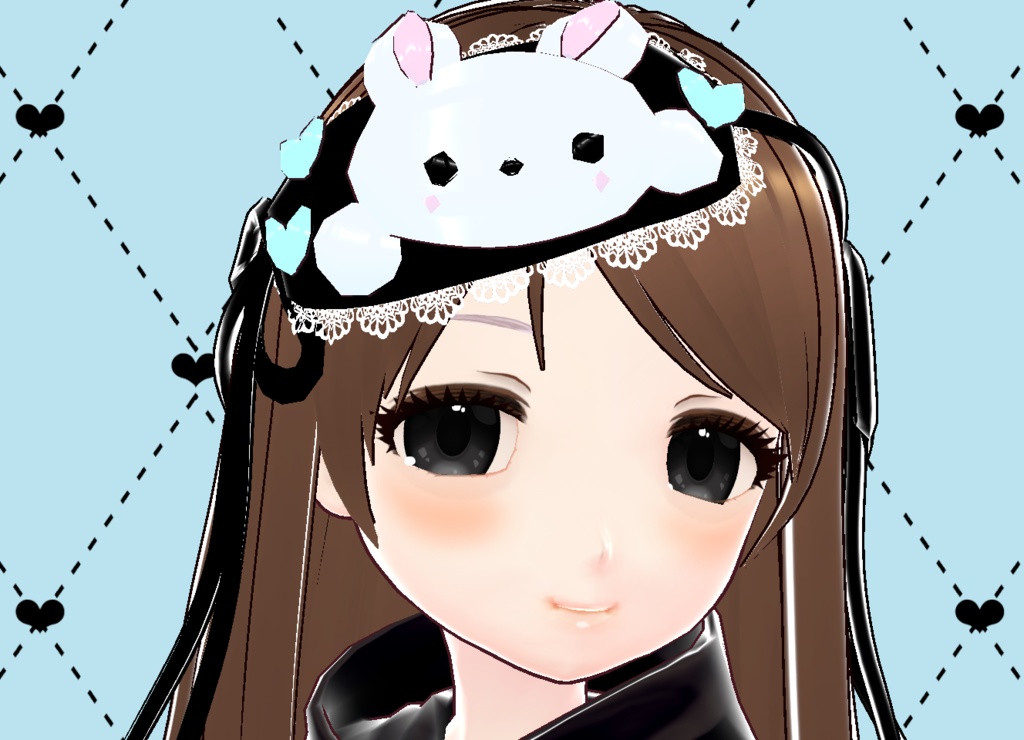 Black Sweet バニーちゃん 3Dモデル VRM