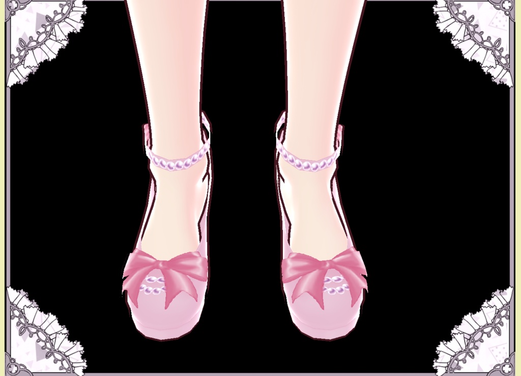 プリンセスリボンドレス🎀Vroid VRM有 カスタムアイテム