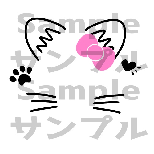 かわいいフェイスペイント💗VSDデコレーションに PNG画