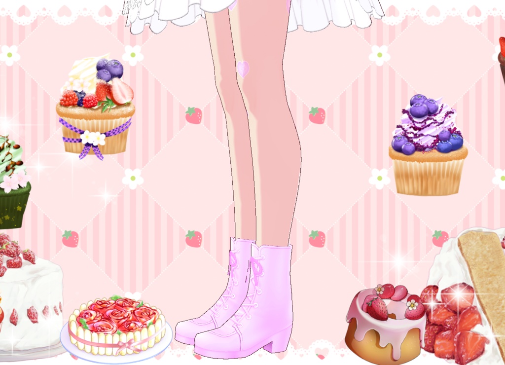 コンカフェドレスセット Vroid カスタムアイテム