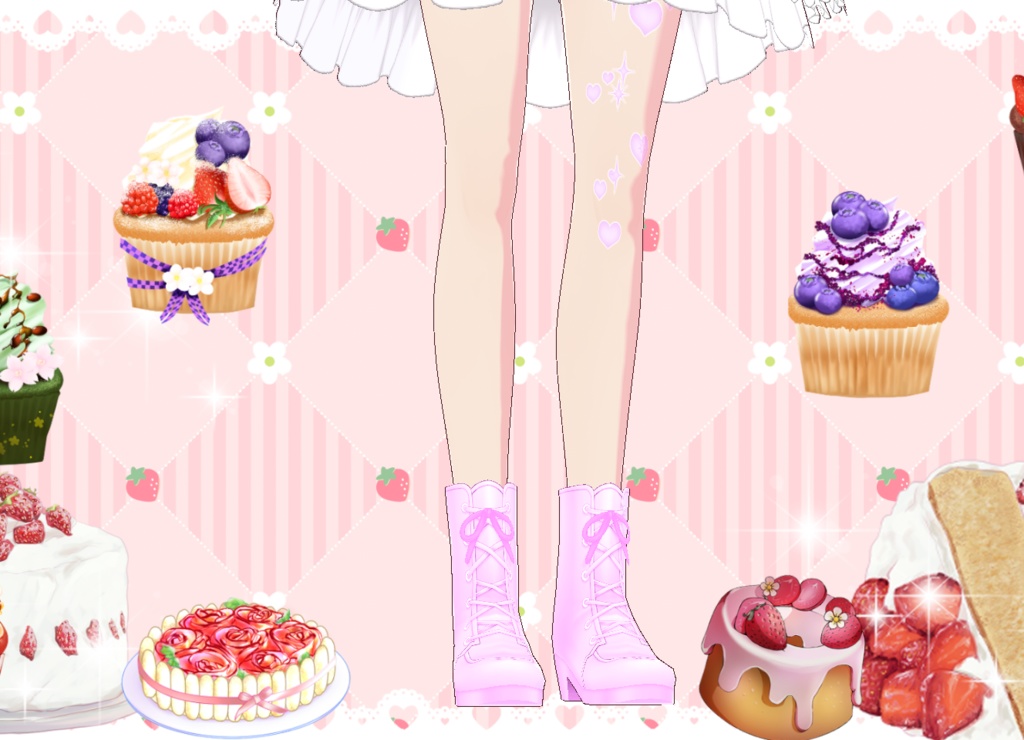 コンカフェドレスセット Vroid カスタムアイテム