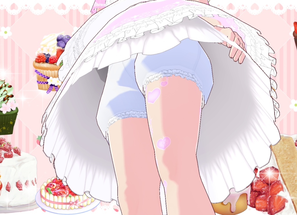 コンカフェドレスセット Vroid カスタムアイテム