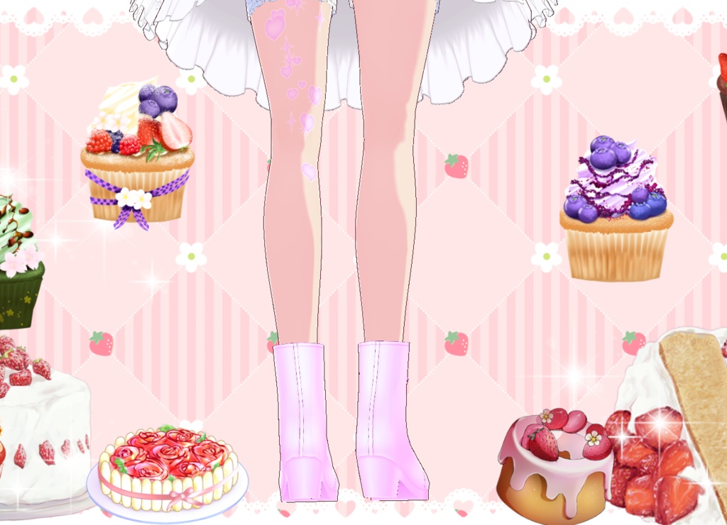 コンカフェドレスセット Vroid カスタムアイテム