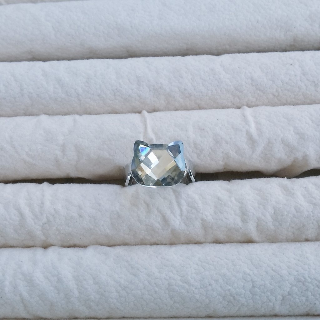 【再販】ガラスねこリング