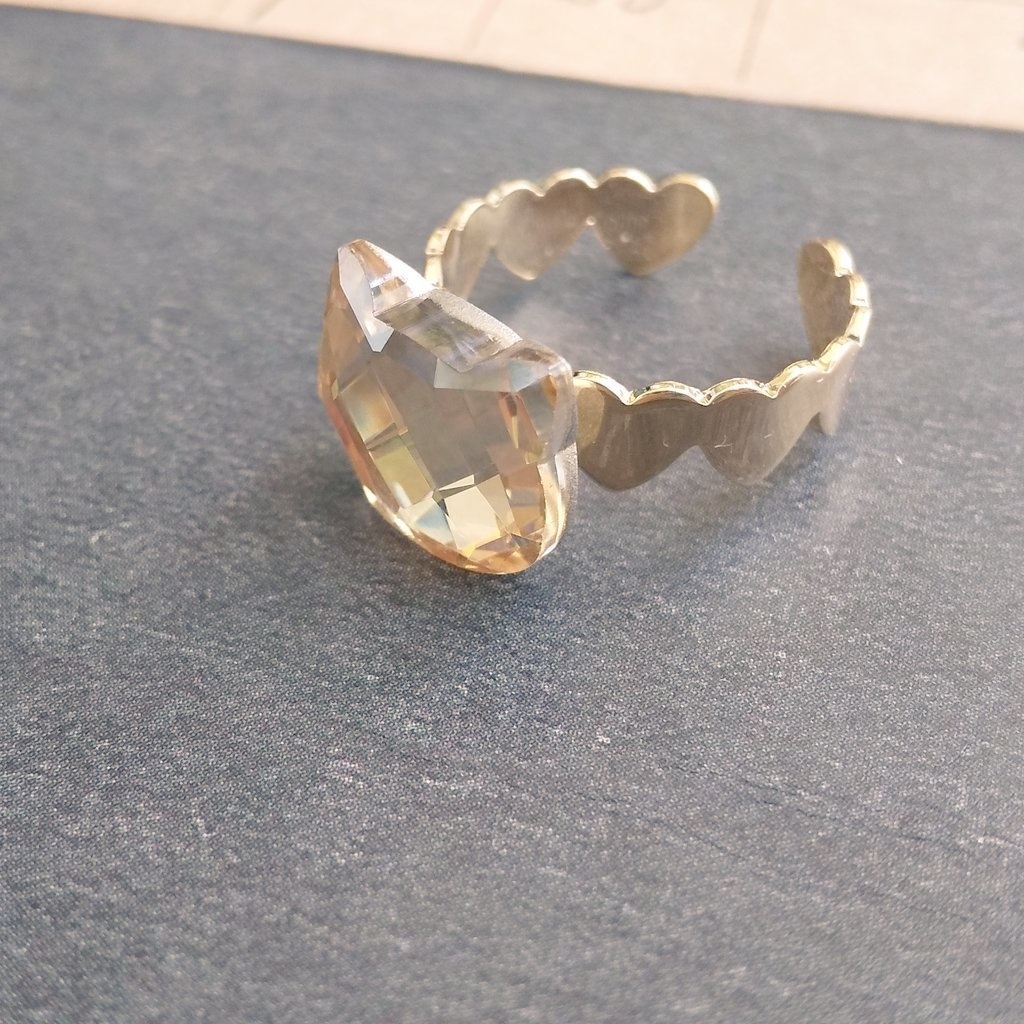 【再販】ガラスねこリング