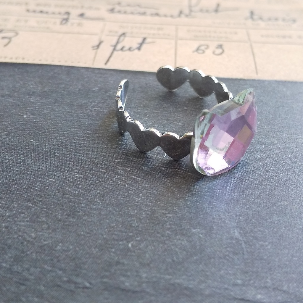 【再販】ガラスねこリング