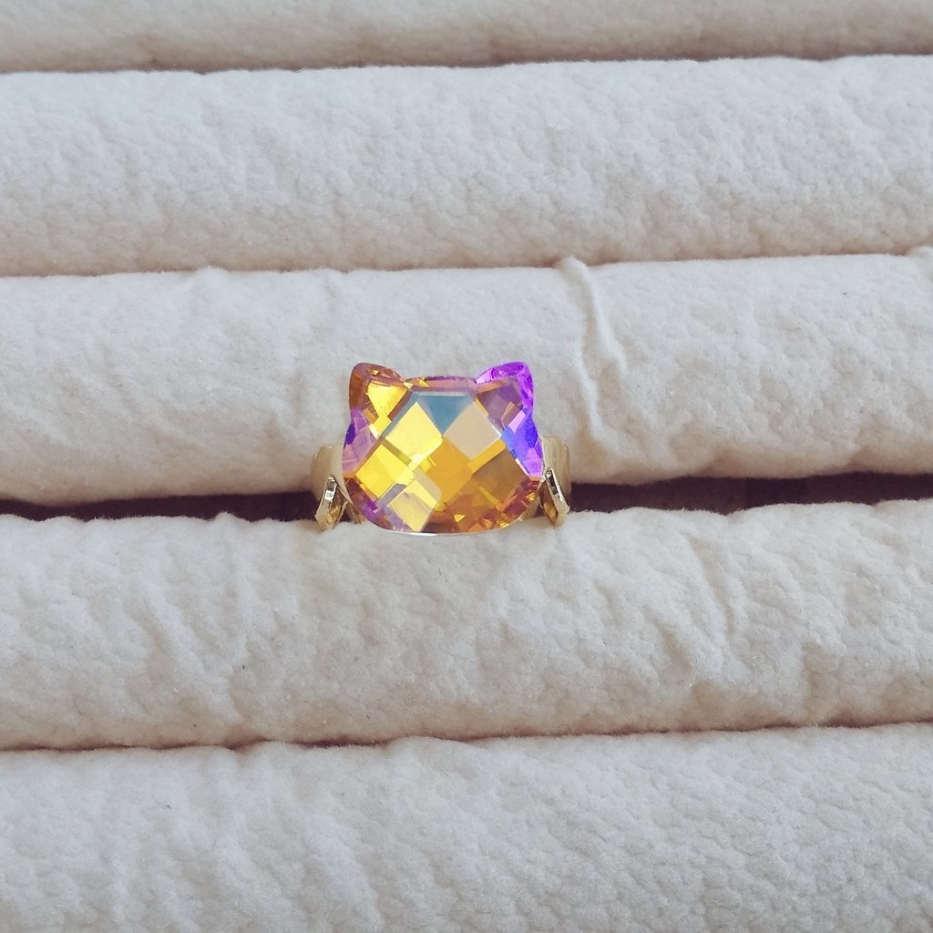 【再販】ガラスねこリング