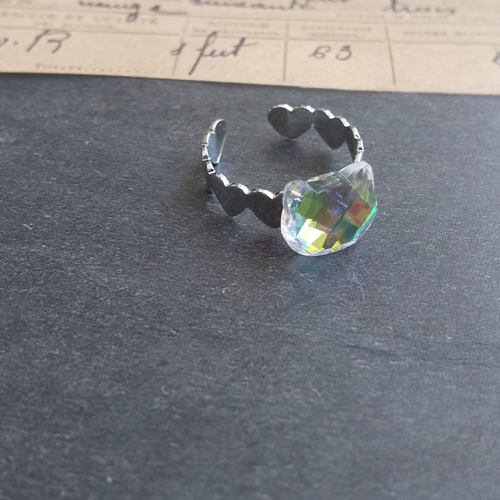 【再販】ガラスねこリング