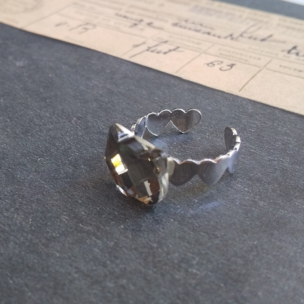 【再販】ガラスねこリング