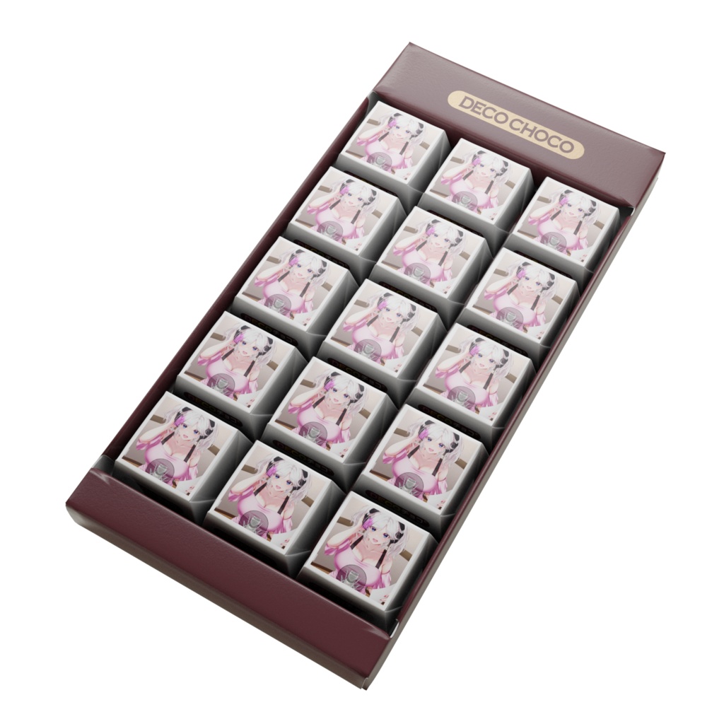 【食品】しらかばのDECOチョコ💜