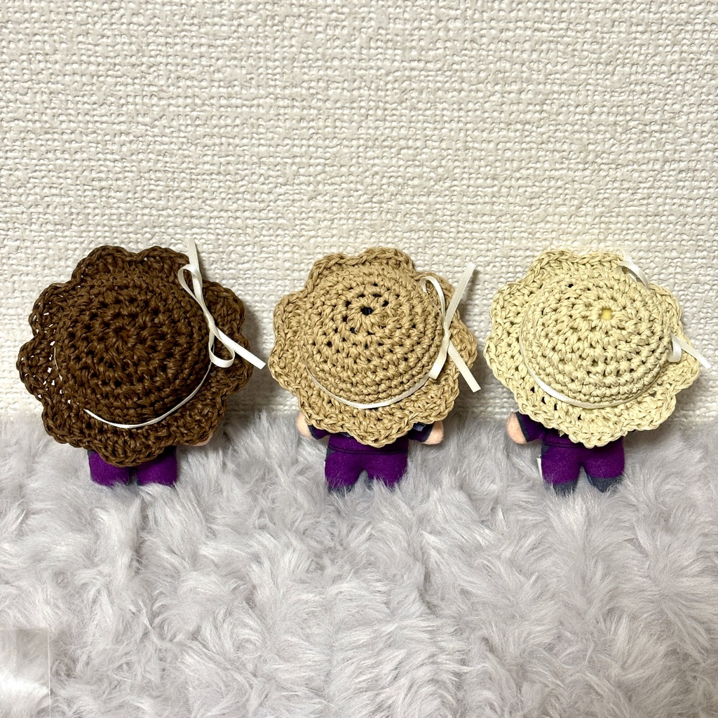 お花の麦わら帽子