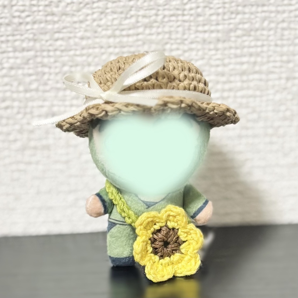 お花の麦わら帽子