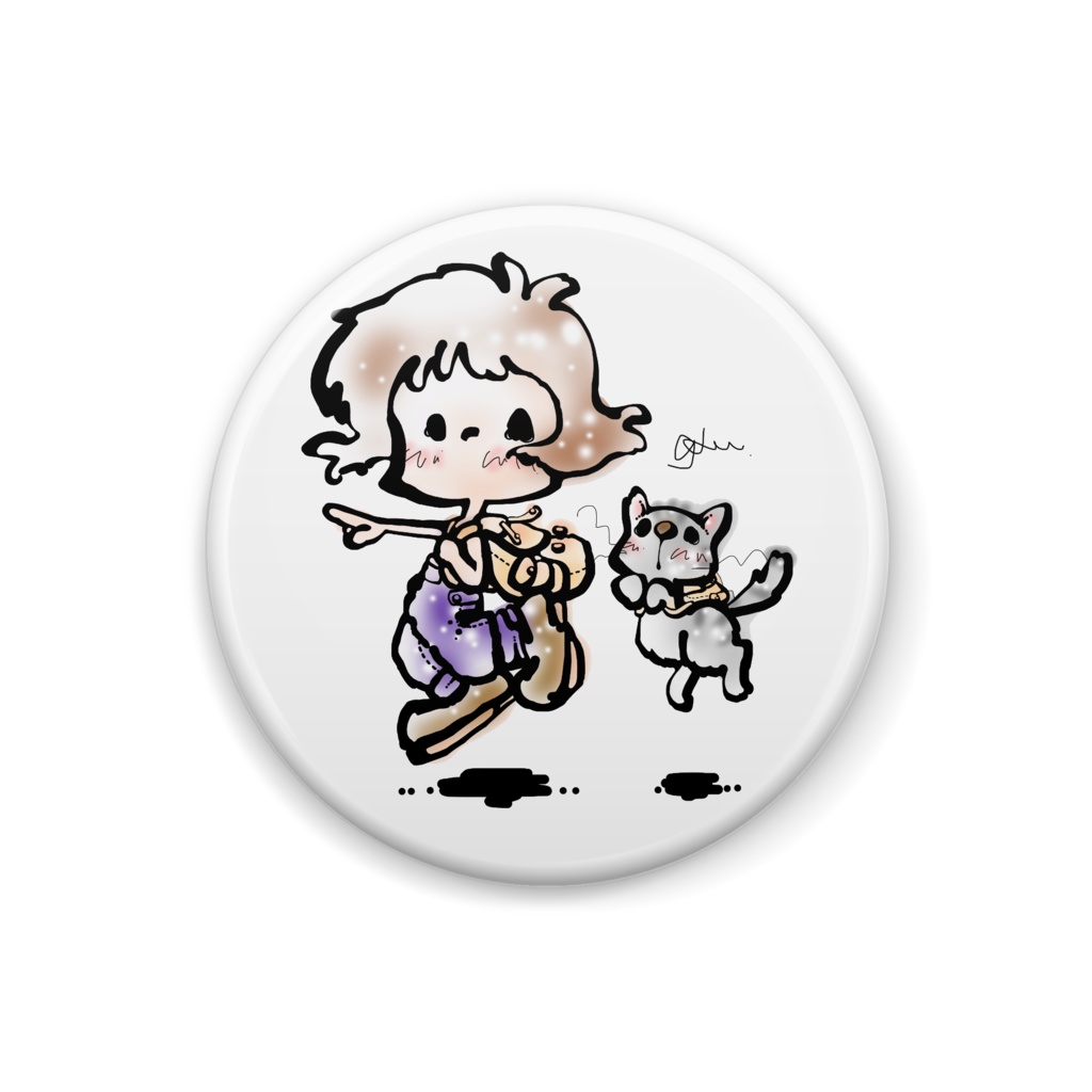 またたび缶バッジ32㎜