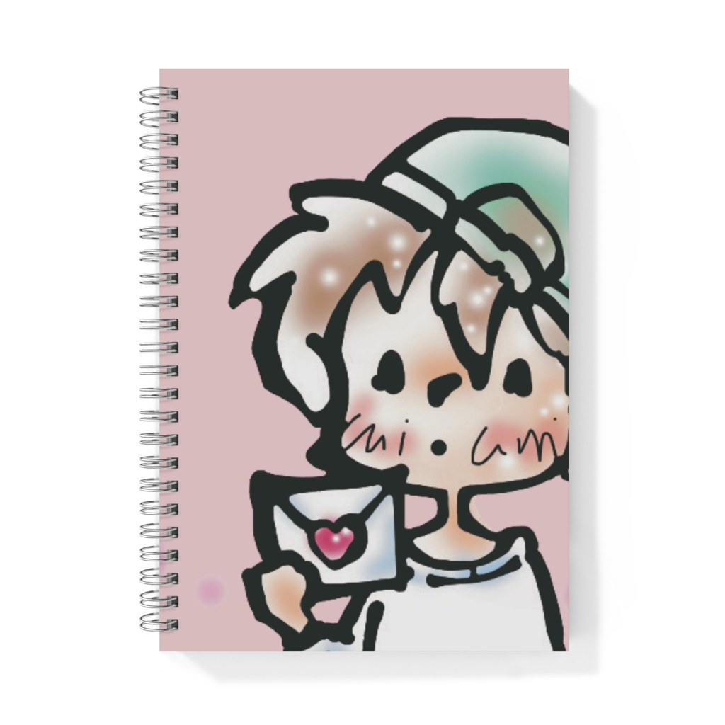 カレのラブレター♡リングノートA5ぴんく