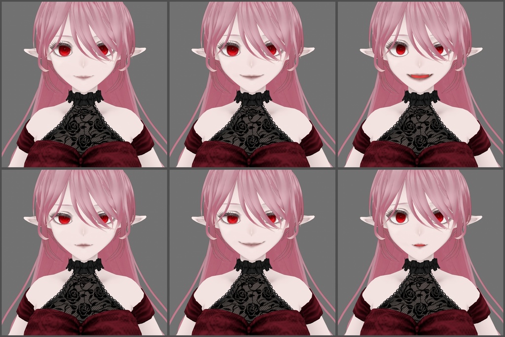 【Vroidモデル】吸血令嬢アンナリーゼ