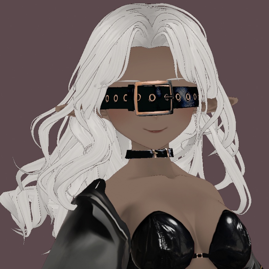 【Vroid正式版】ベルトの目隠し【全二色】