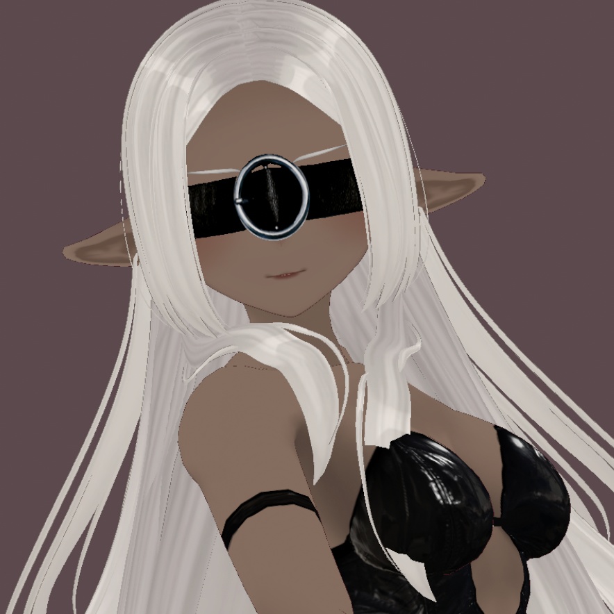 【Vroid正式版】ベルトの目隠し【全二色】