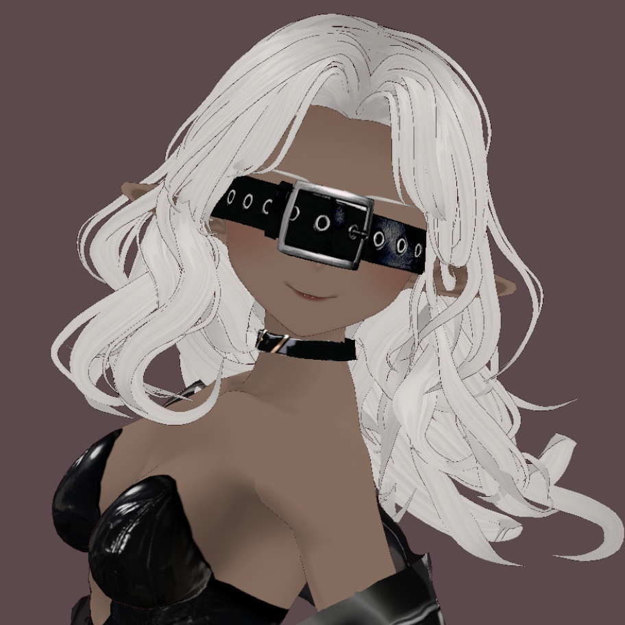 【Vroid正式版】ベルトの目隠し【全二色】