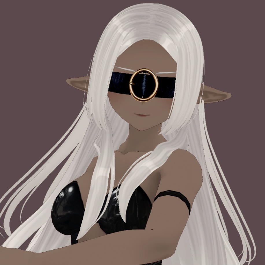 【Vroid正式版】ベルトの目隠し【全二色】