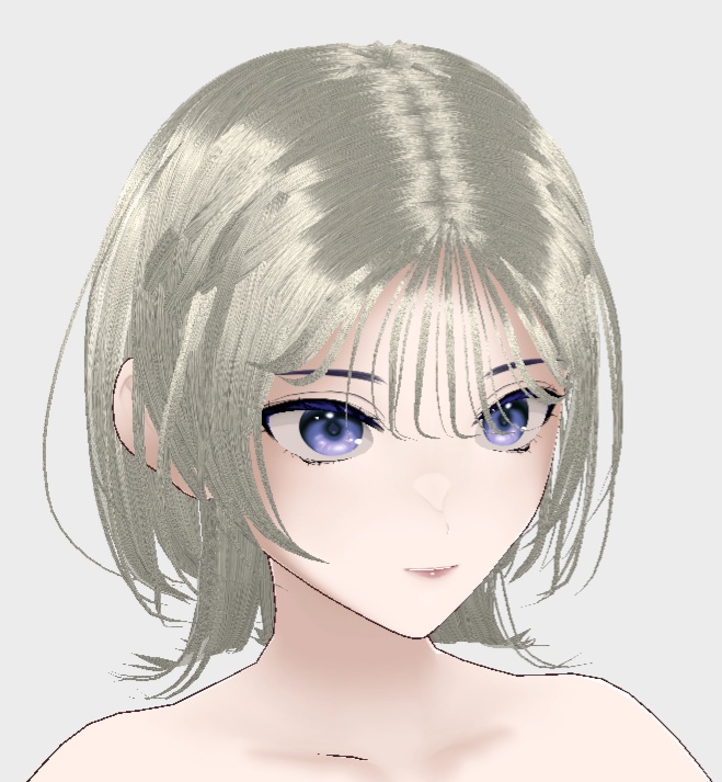 【vroid正式版ヘア】ダウナーウルフヘア【モデル付属あり】